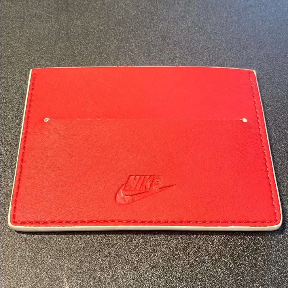 Nike Red and White Card Holder